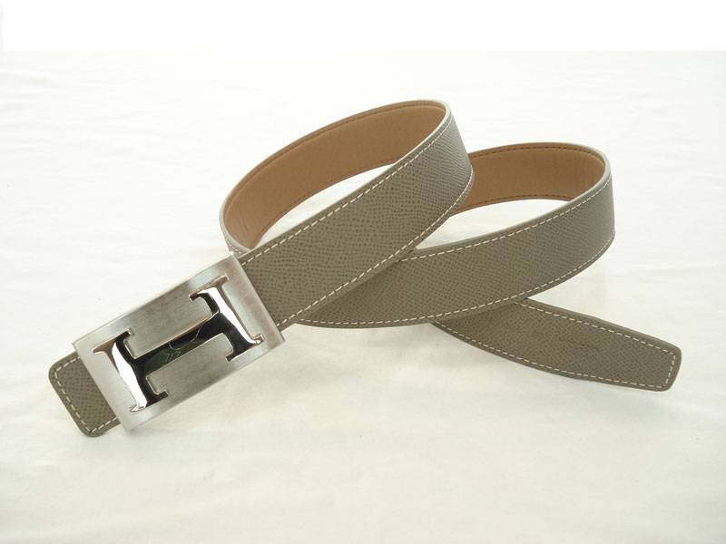 Hermes Belt 3009 grey & coffee